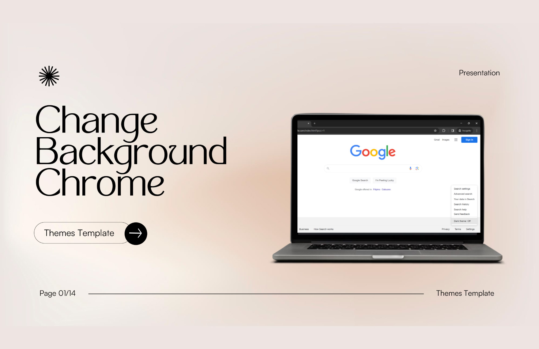 Change Background Chrome Themes Template