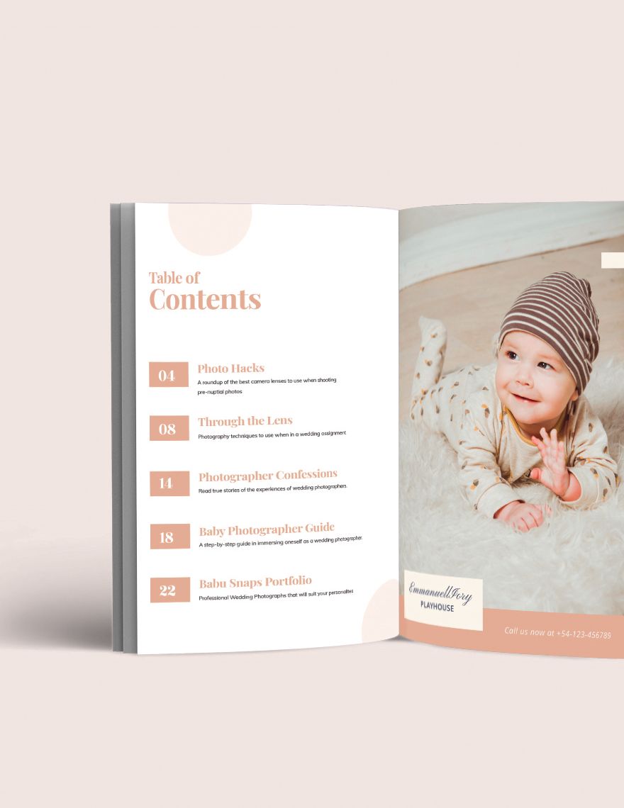 Baby Photography Magazine Template