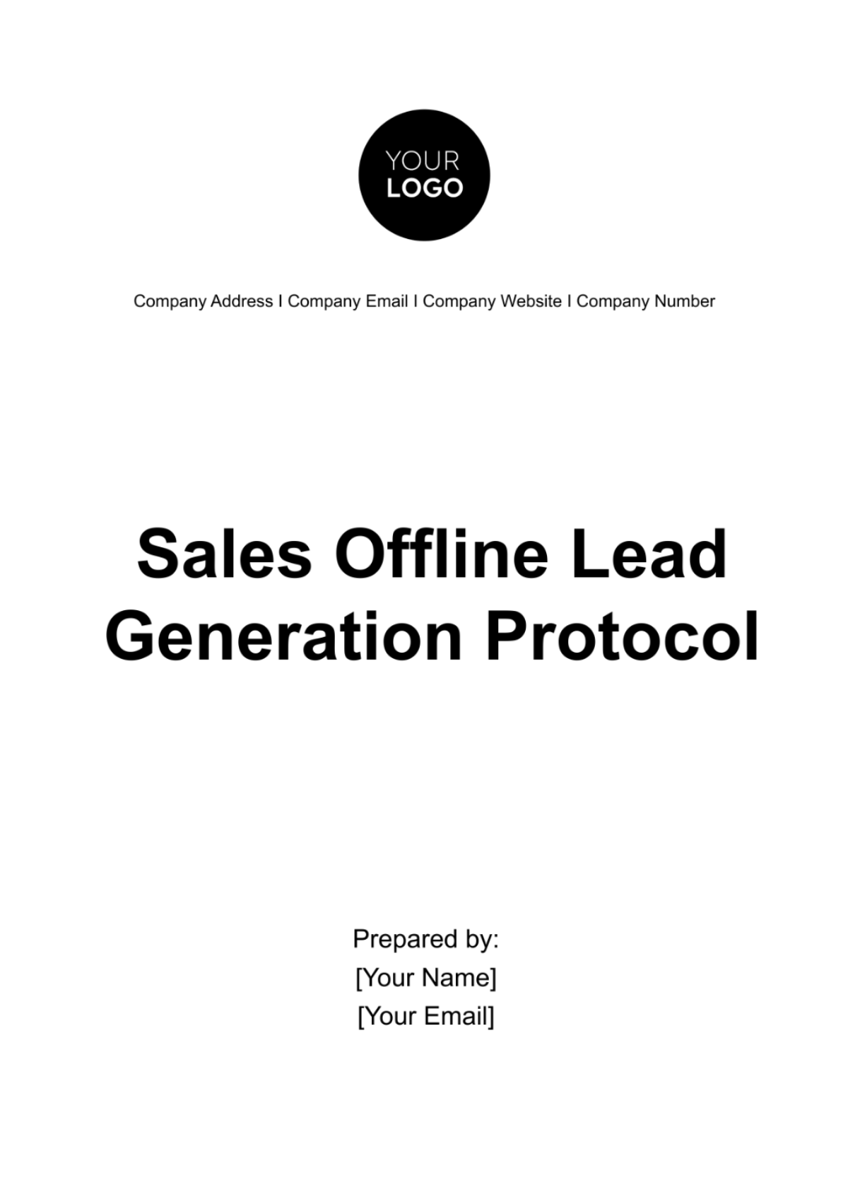 Free Sales Offline Lead Generation Protocol Template