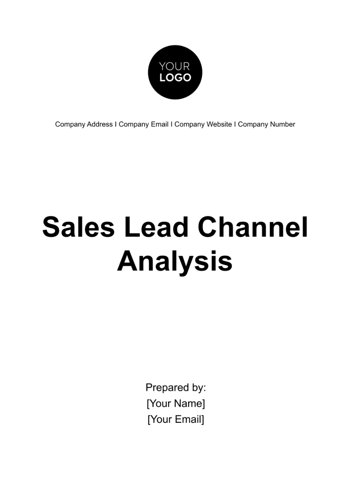 Sales Lead Channel Analysis Template