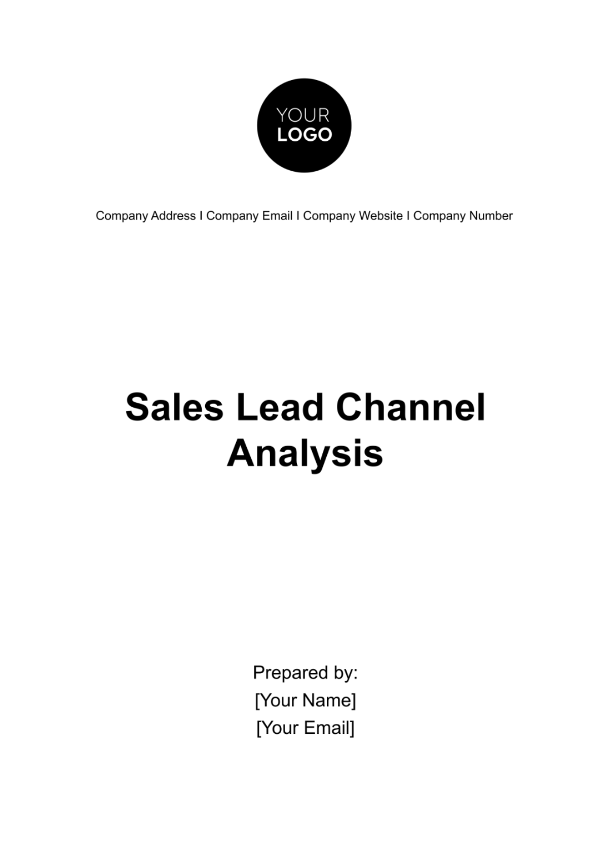 Sales Lead Channel Analysis Template - Edit Online & Download