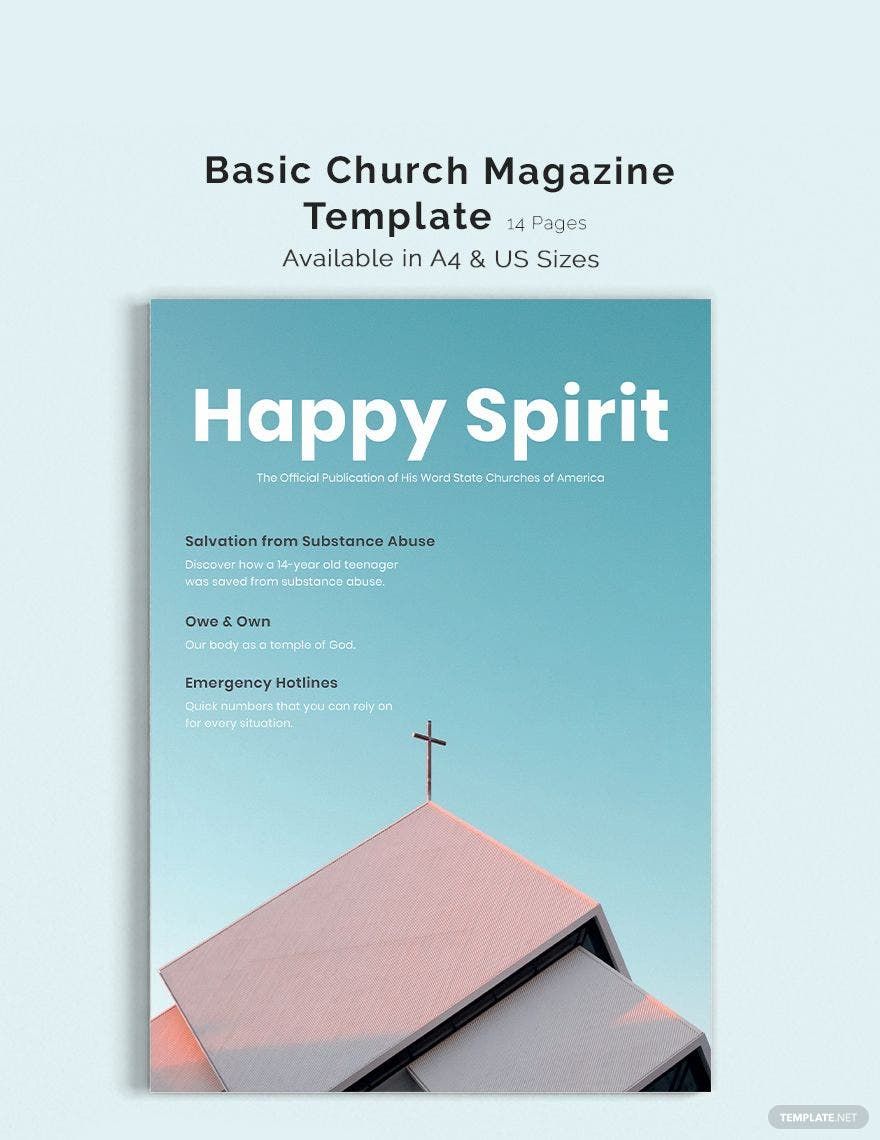 Basic Church Magazine Template