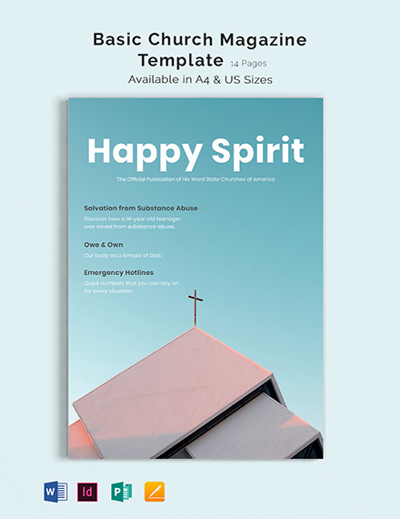 Download 23+ Church Magazine Templates - Word (DOC) | PSD | Illustrator ...