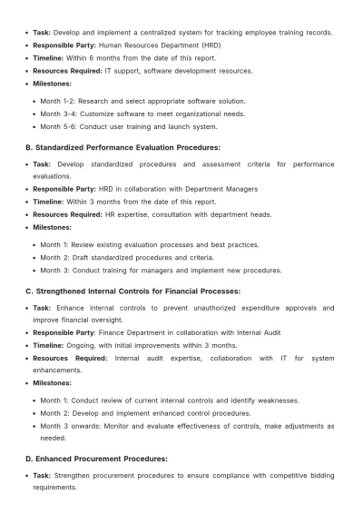 Free Administration Internal Audit Report Template to Edit Online