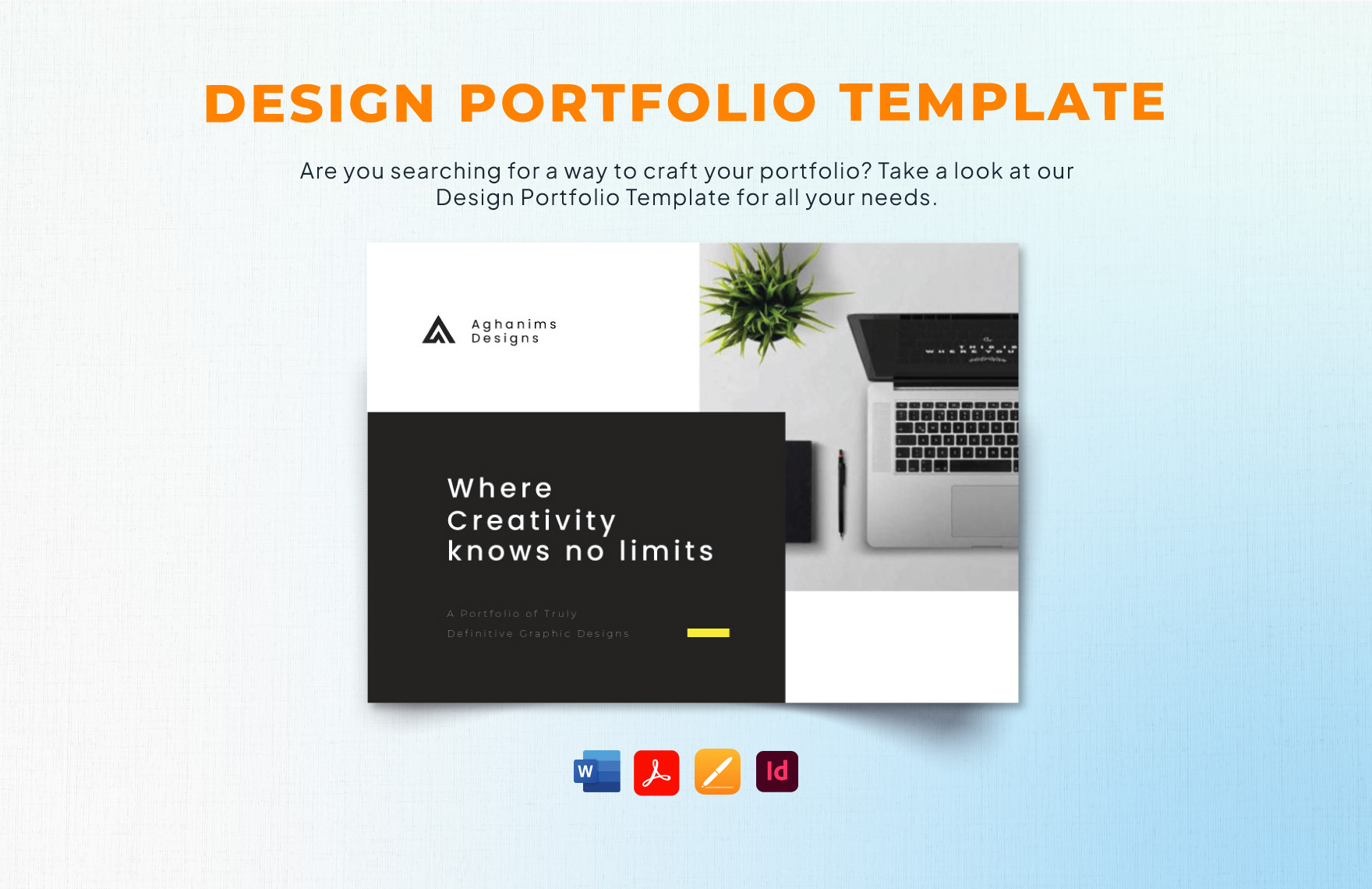 Design Portfolio Template - Download in Word, PDF, Apple Pages ...