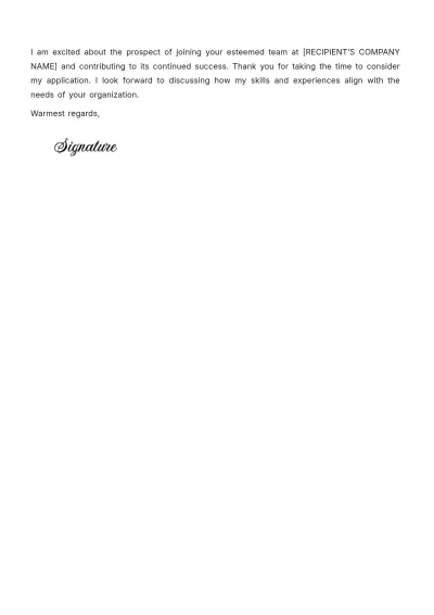 Free Private Equity Cover Letter Template to Edit Online