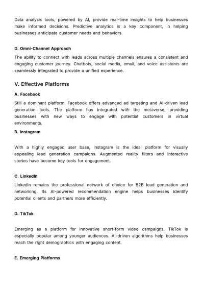 Free Sales Social Media Lead Generation Research Template to Edit Online