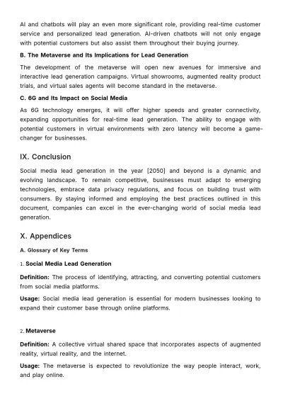 Free Sales Social Media Lead Generation Research Template to Edit Online