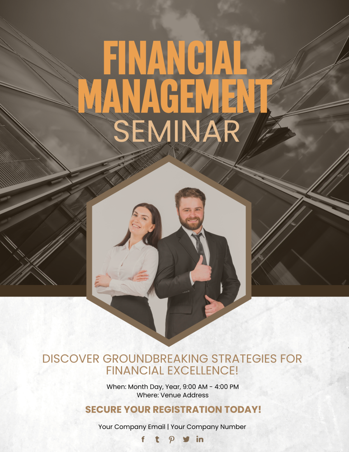 Financial Management Seminar Flyer Template