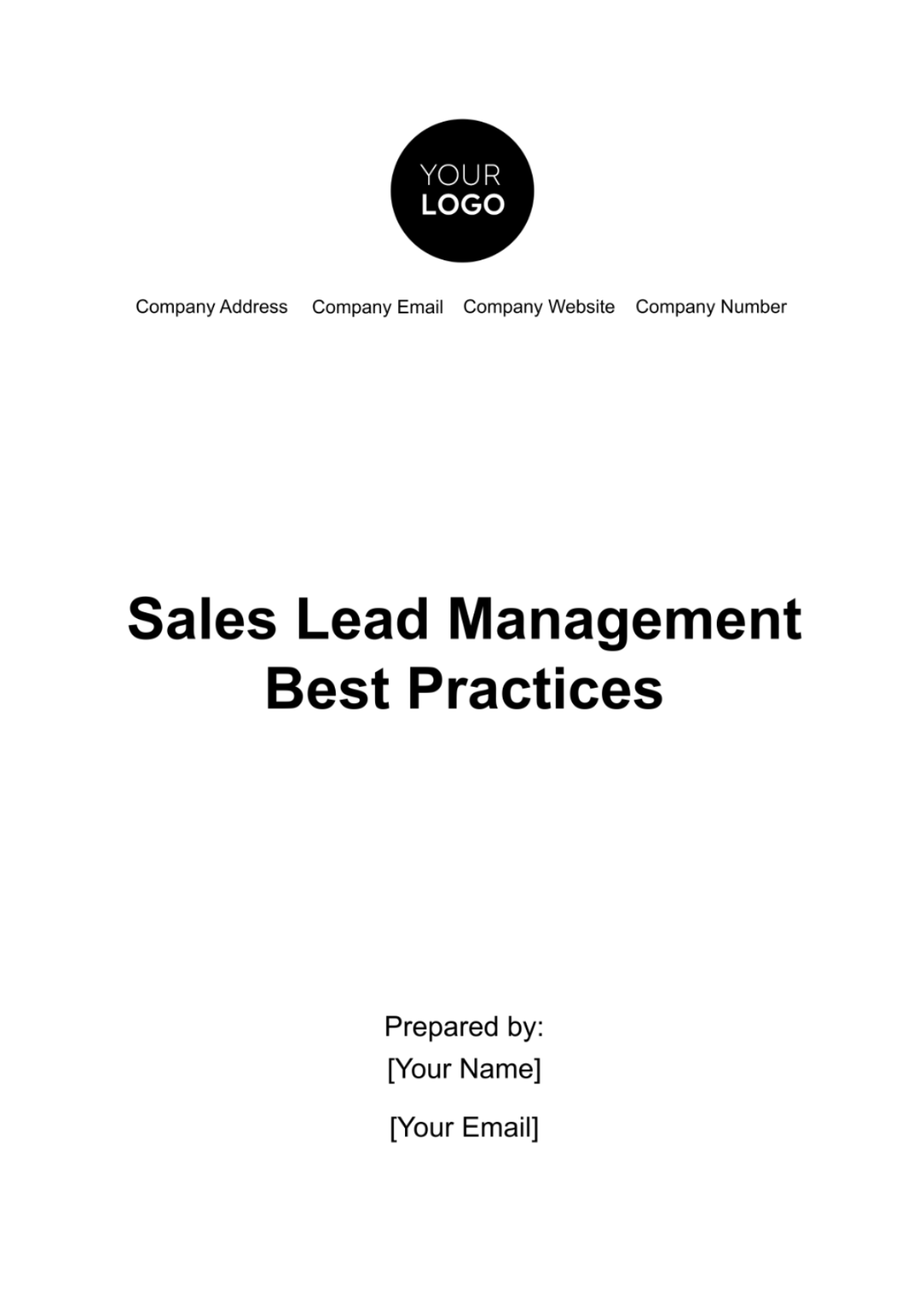 Sales Lead Management Best Practices Template - Edit Online & Download