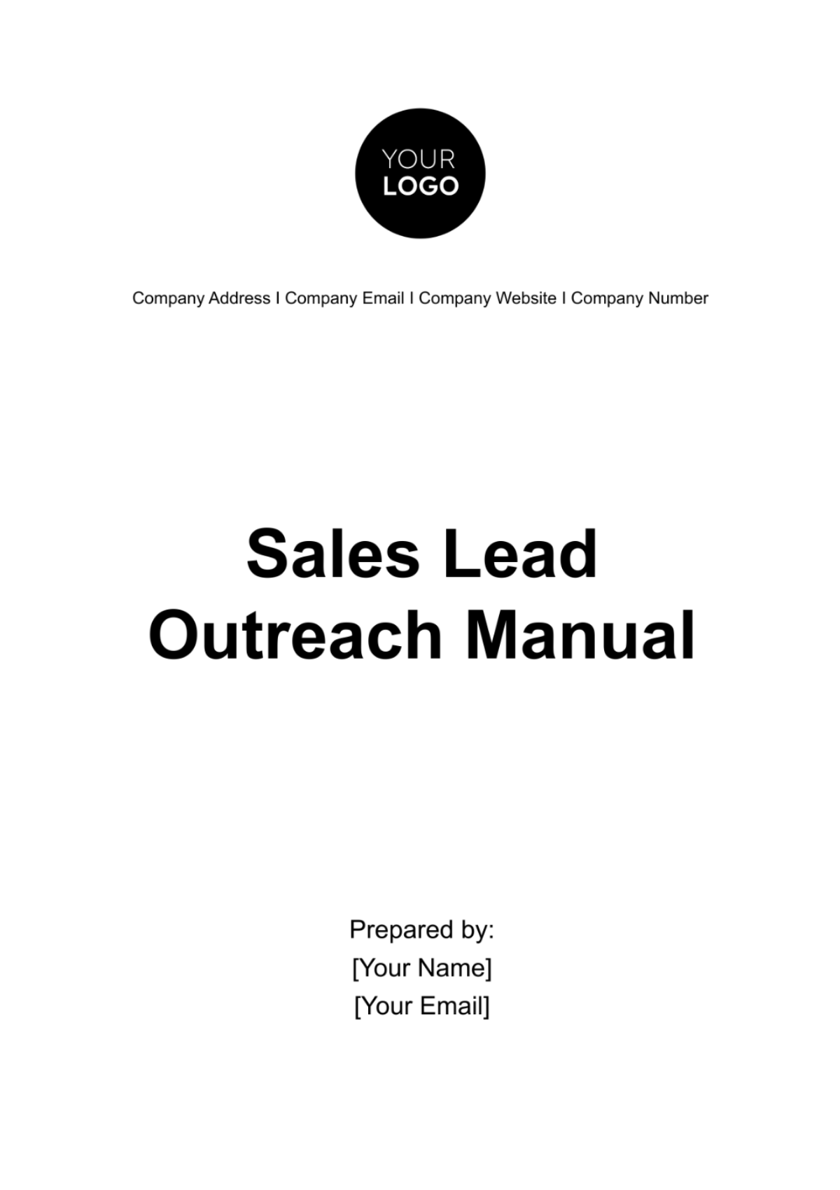 Sales Lead Outreach Manual Template - Edit Online & Download