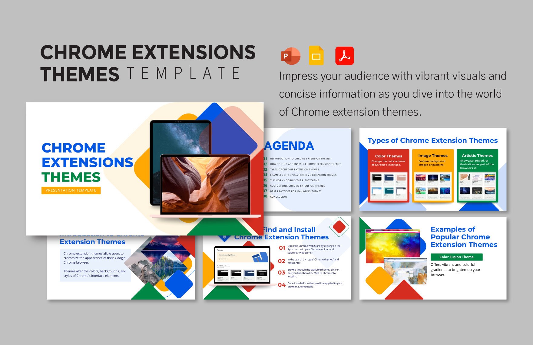 Chrome Extensions Themes Template