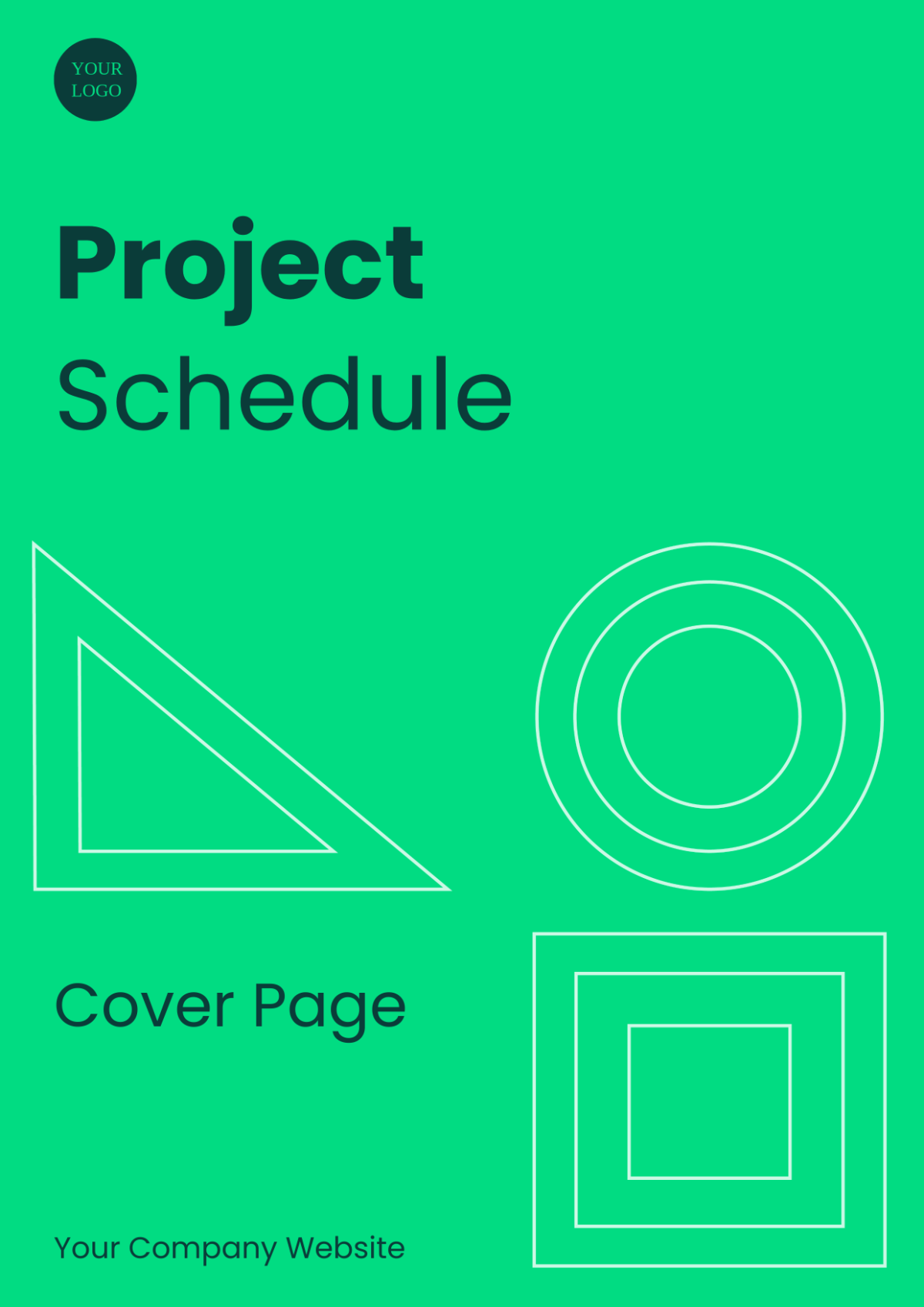 Project Schedule Cover Page