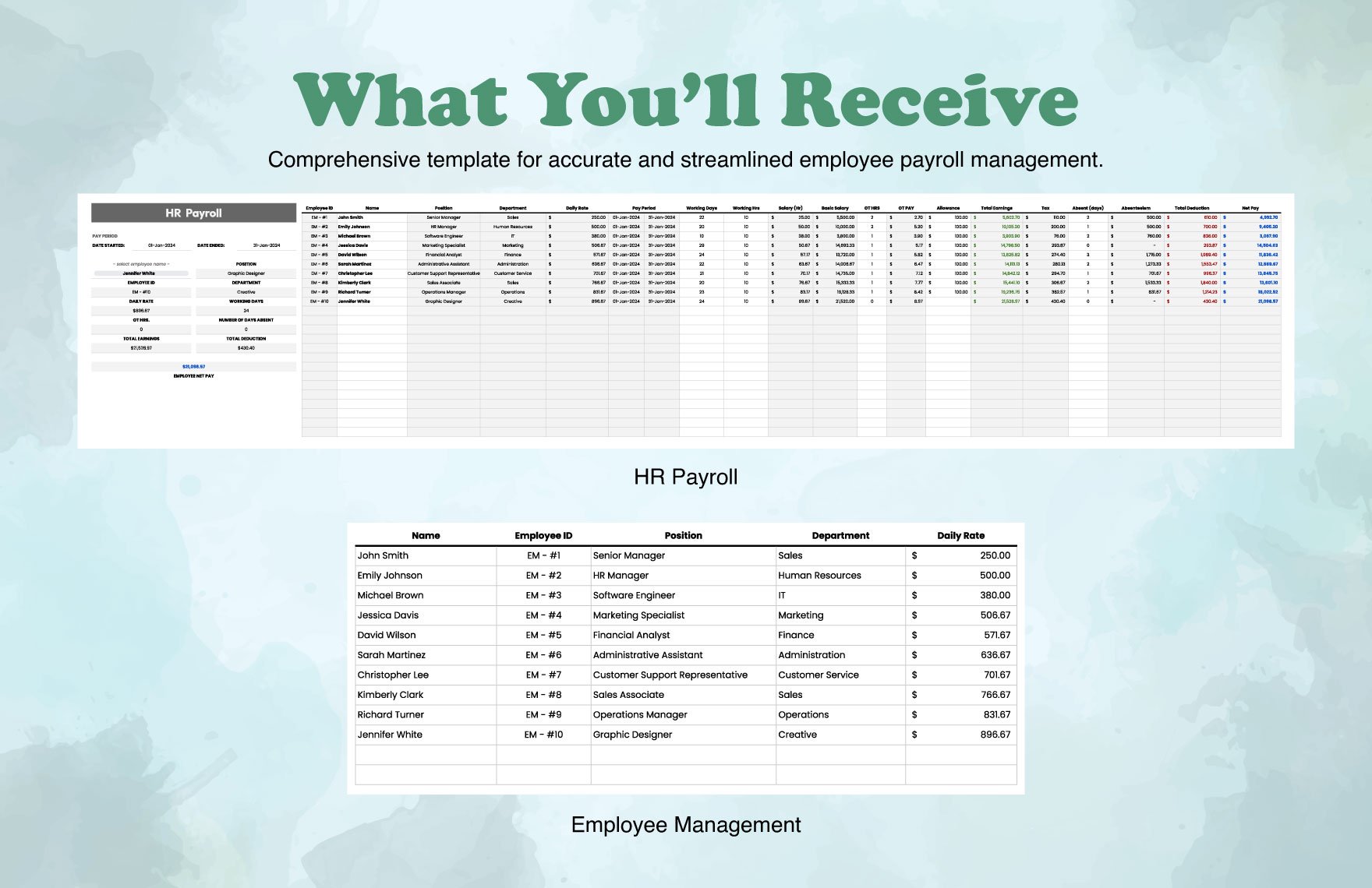 HR Payroll Template