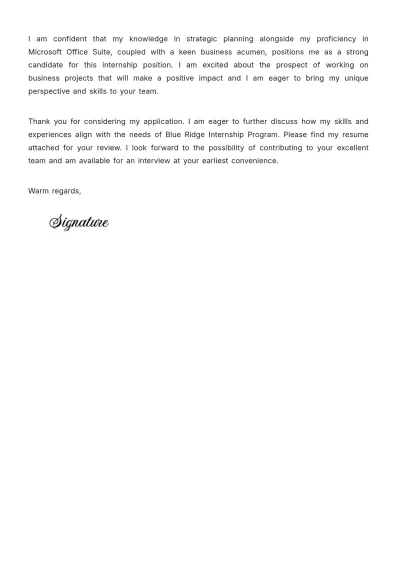 Free Cover Letter For College Students Template to Edit Online