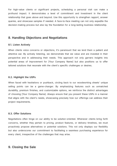 Free Sales Handbook for Quotes Template to Edit Online