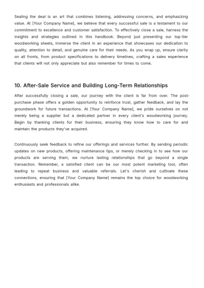 Free Sales Handbook for Quotes Template to Edit Online