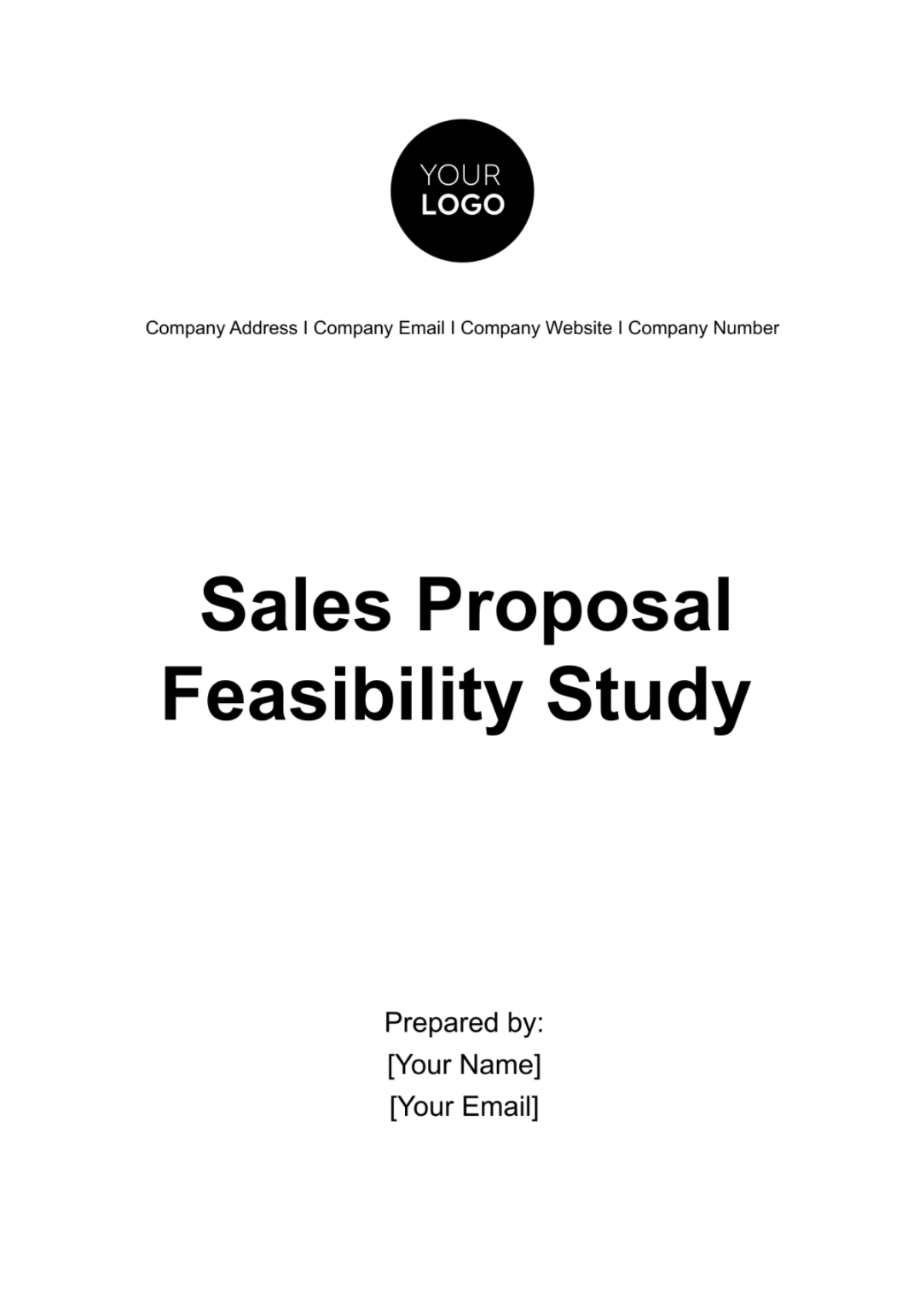 Free Sales Proposal Feasibility Study Template