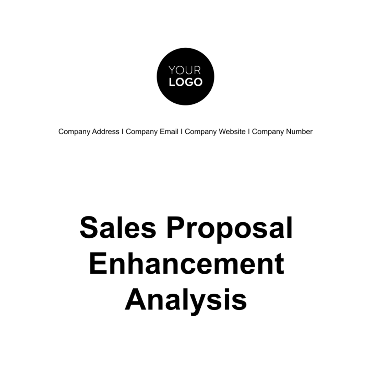 Sales Proposal Enhancement Analysis Template