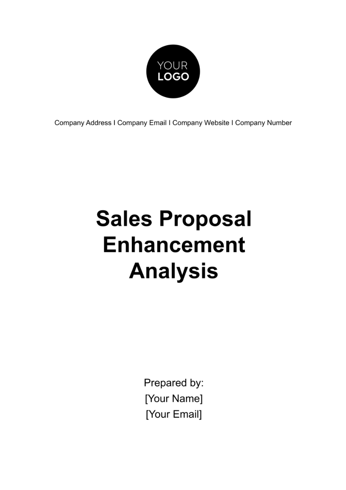 Sales Proposal Enhancement Analysis Template - Edit Online & Download