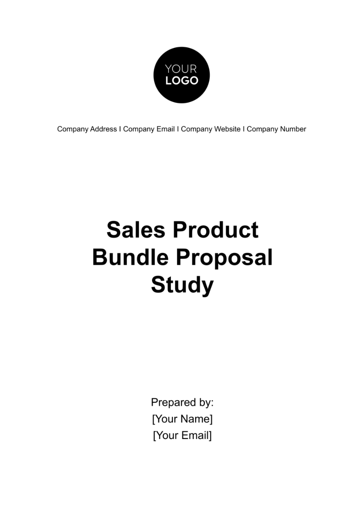 Sales Product Bundle Proposal Study Template - Edit Online & Download