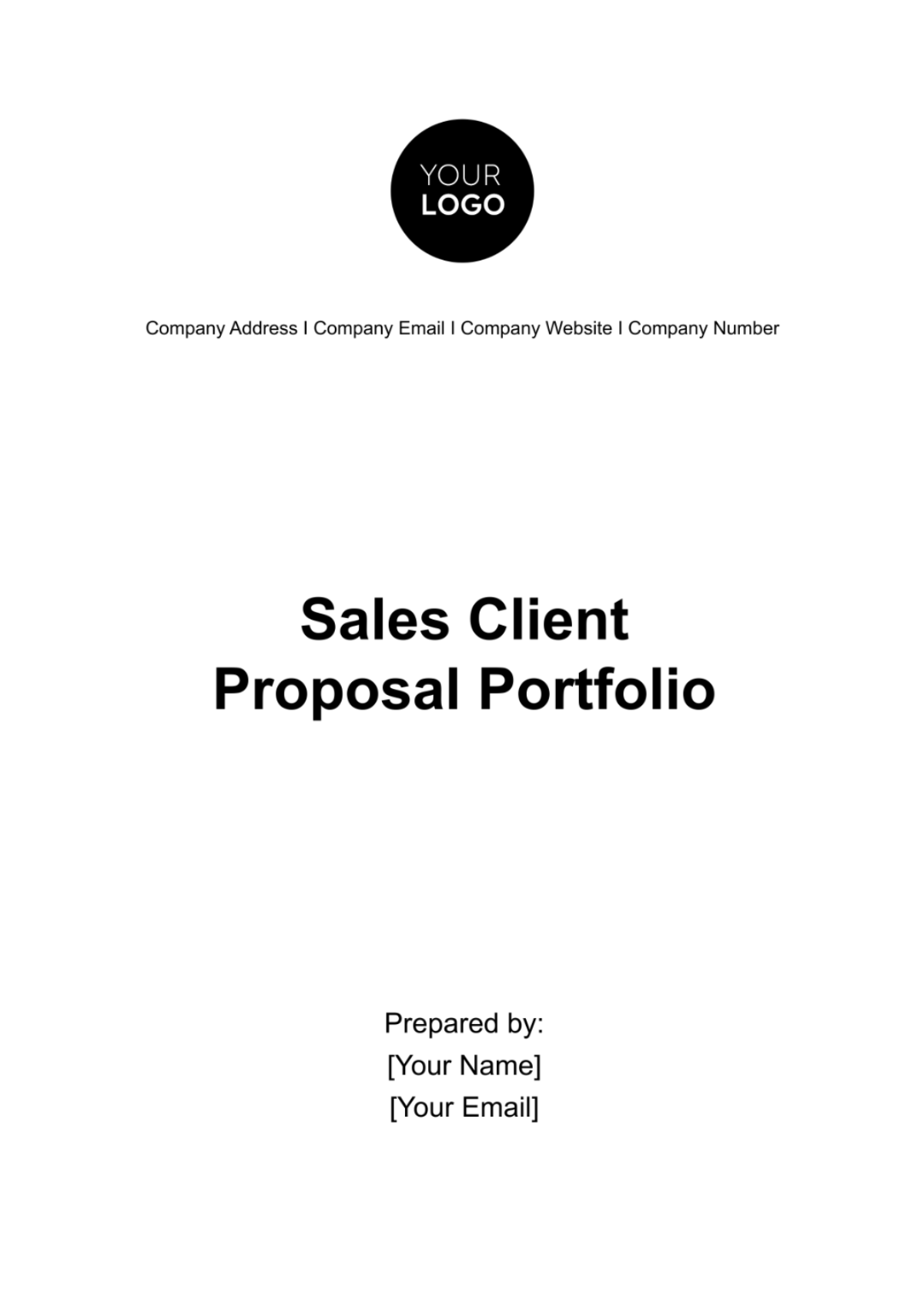 Free Sales Proposal Templates Editable And Printable Free Sales Proposal Templates Editable And Printable