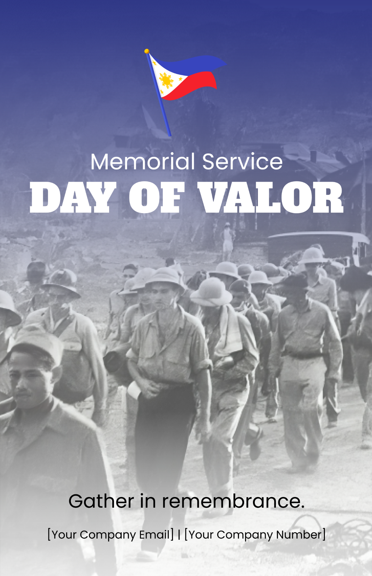 Free Day of Valor Poster Template