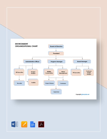 Sample Nursing Home Organizational Chart Template - PDF | Word | Apple ...
