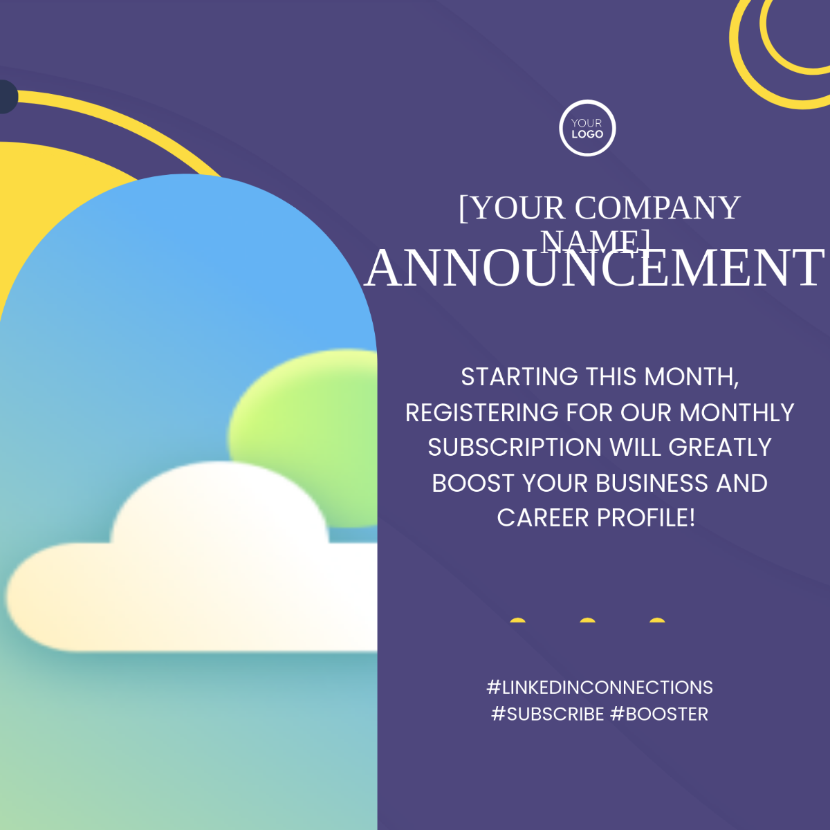 Free Administration LinkedIn Post Template