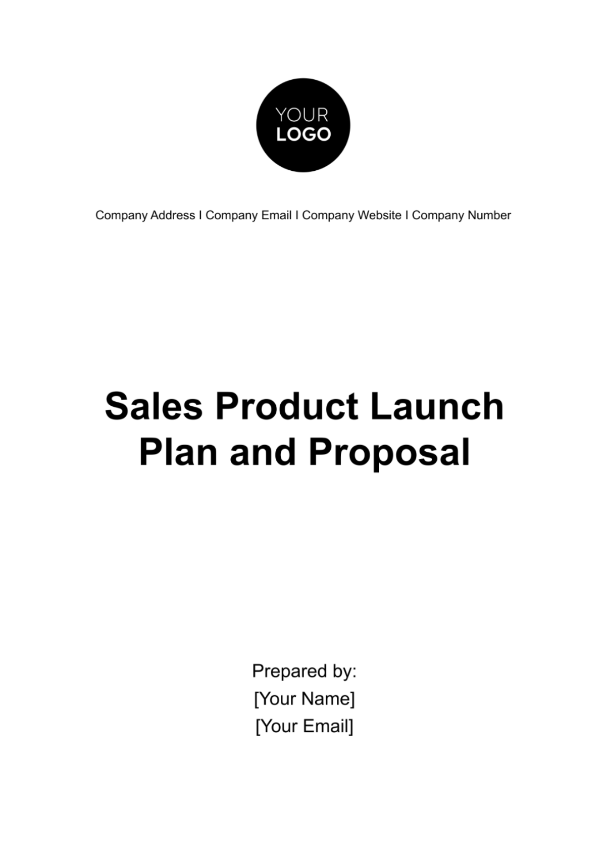 Sales Product Launch Plan and Proposal Template - Edit Online & Download