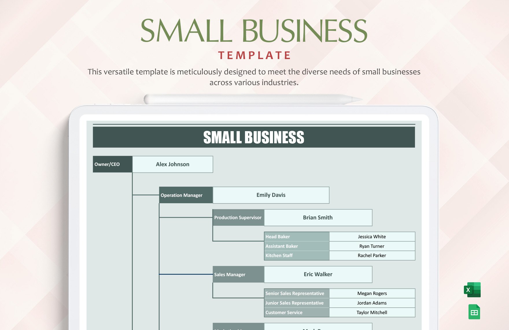Free Small Business Template in Excel, Google Sheets