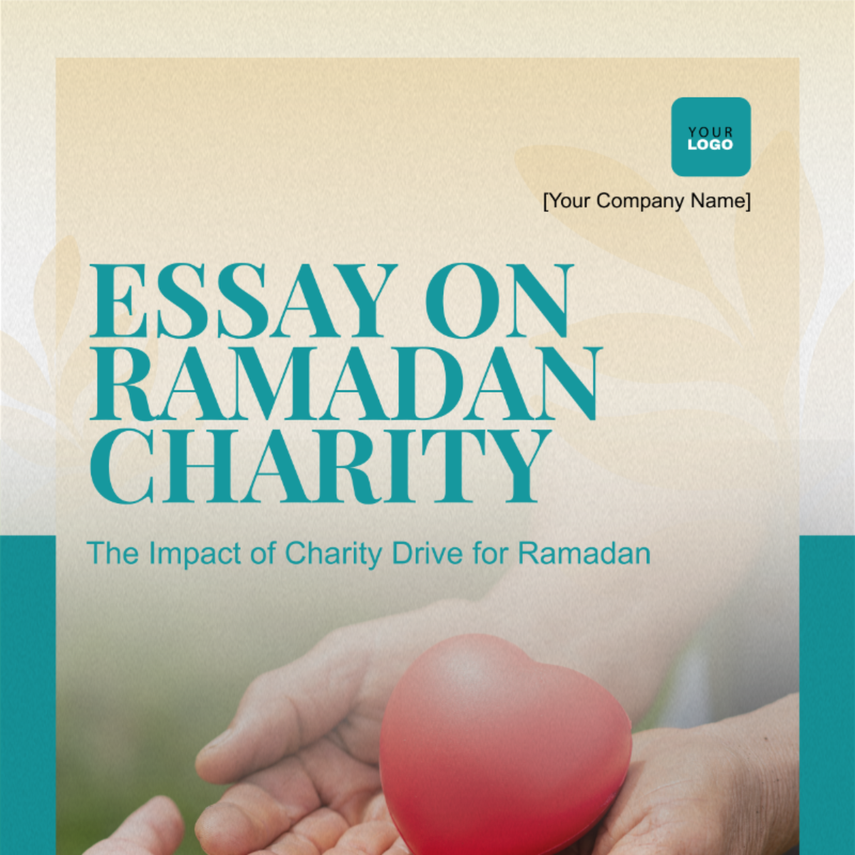 Charity Drive for Ramadan Essay Template