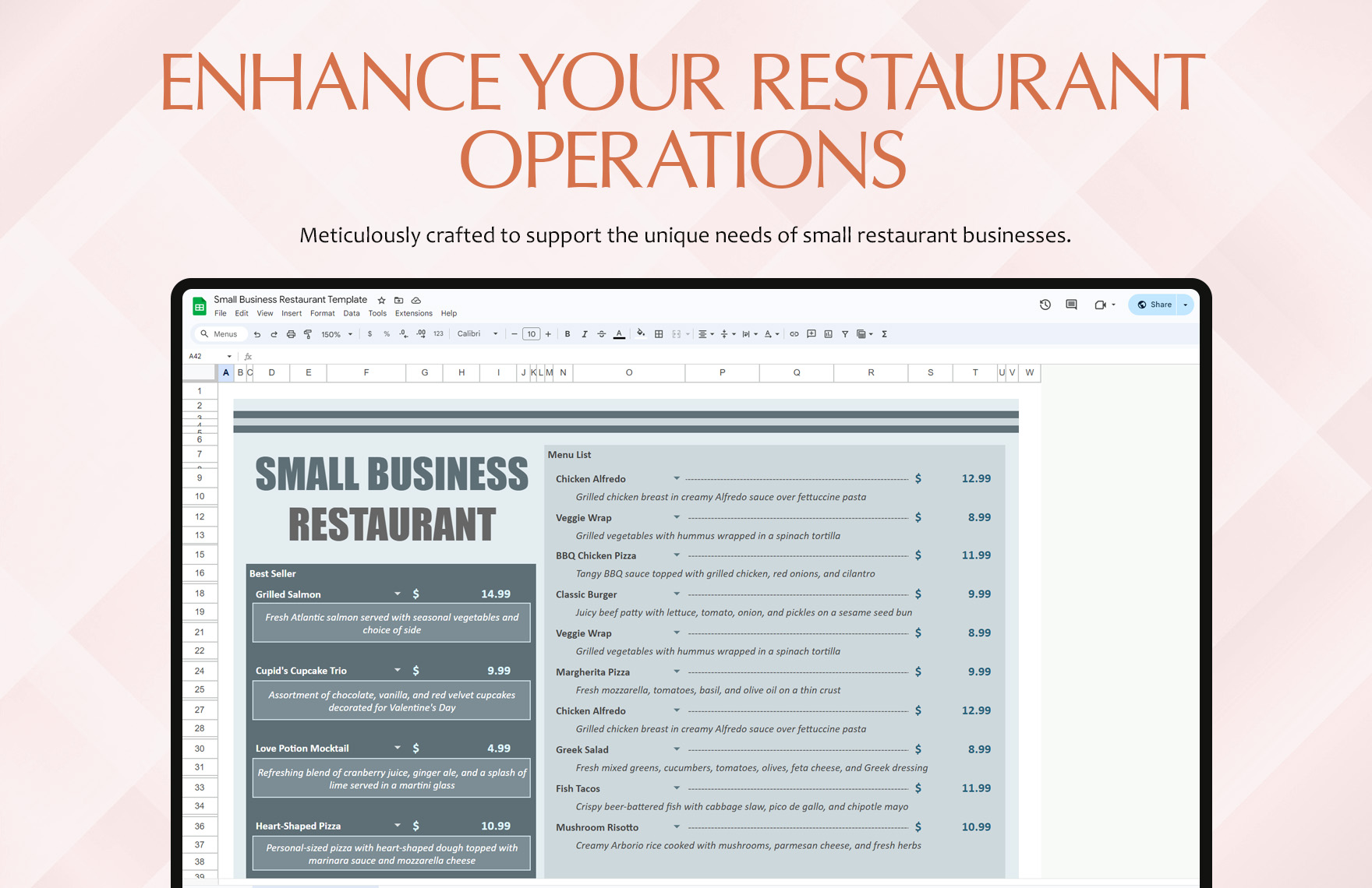 Small Business Restaurant Template
