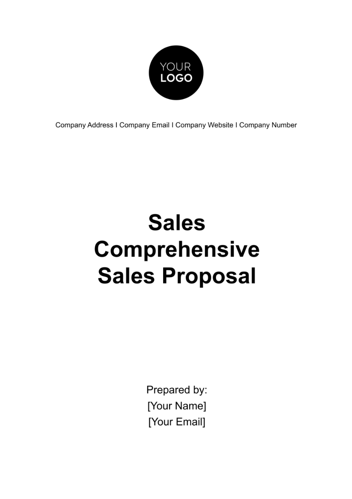 Sales Comprehensive Sales Proposal Template - Edit Online & Download