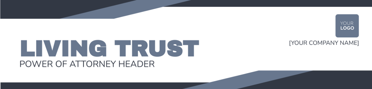 Living Trust Power Of Attorney Header Template - Edit Online & Download