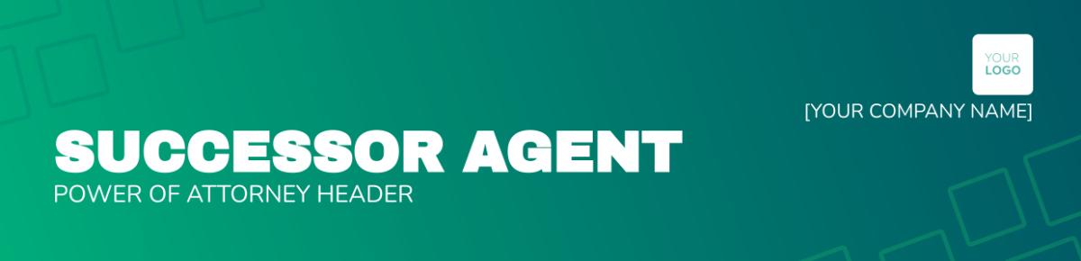 Successor Agent Power Of Attorney Header Template - Edit Online & Download