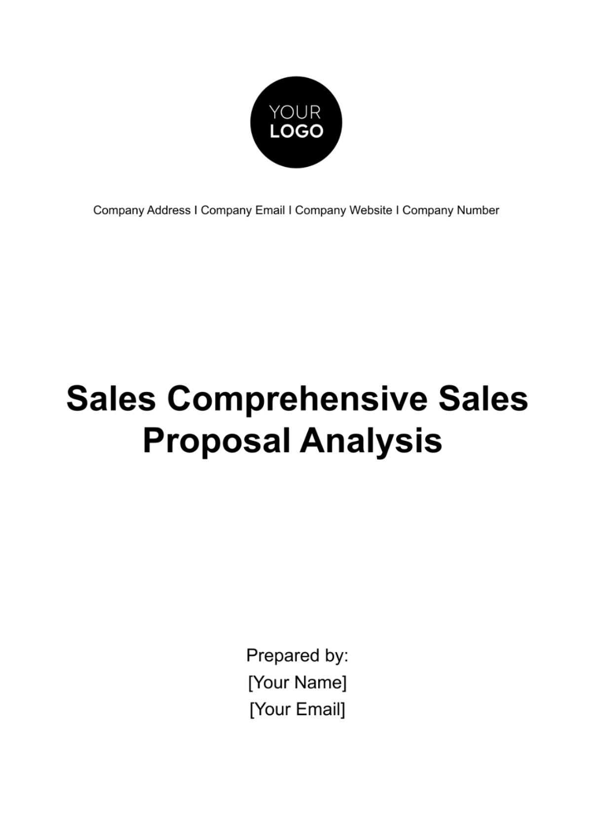 Sales Comprehensive Sales Proposal Analysis Template - Edit Online & Download