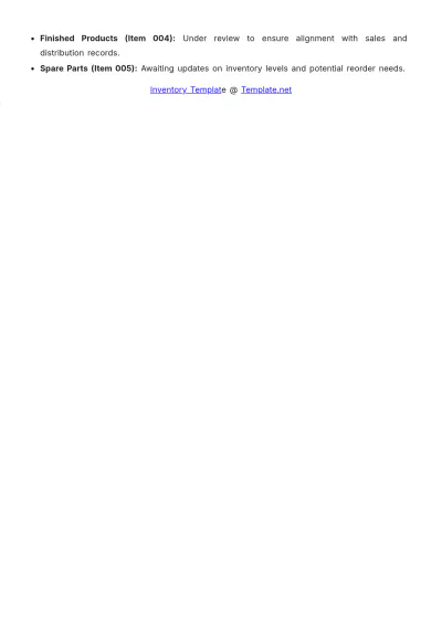 Free Draft Inventory Template to Edit Online