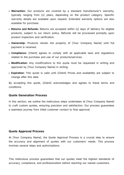 Free Sales Custom Quote Protocol Template to Edit Online