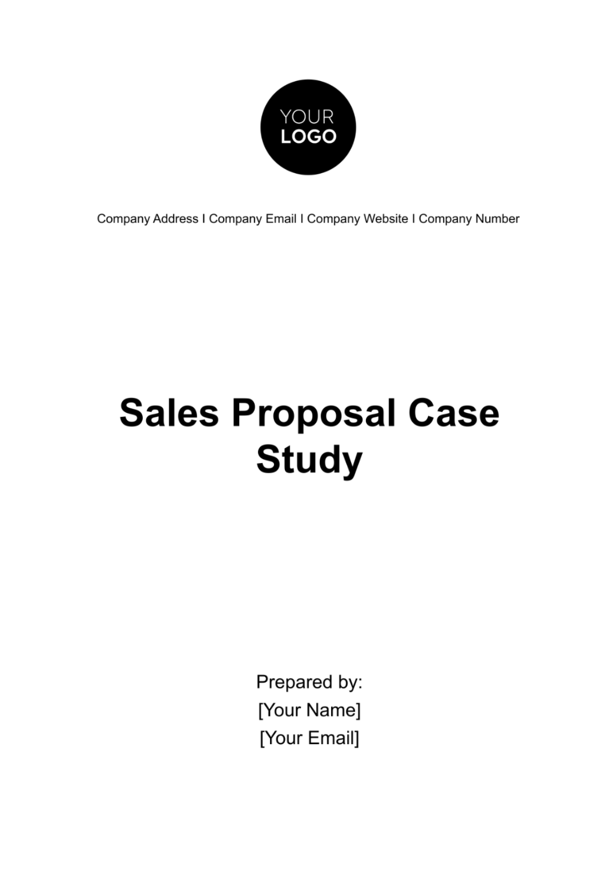 Sales Proposal Case Study Template - Edit Online & Download