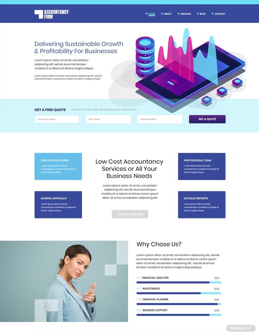 Accountancy Firm WordPress Theme/Template