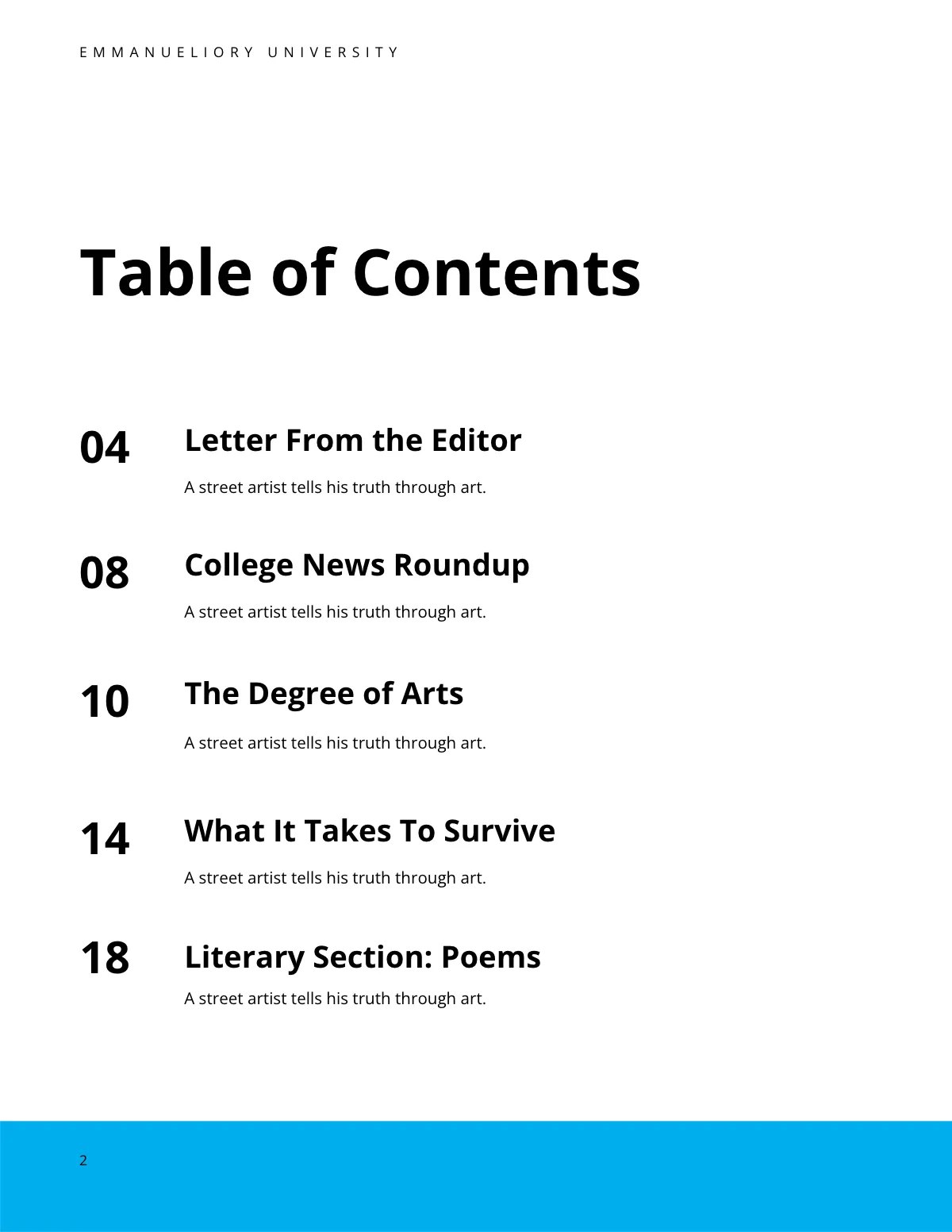 Free College Magazine Template to Edit Online Free College Magazine Template to Edit Online