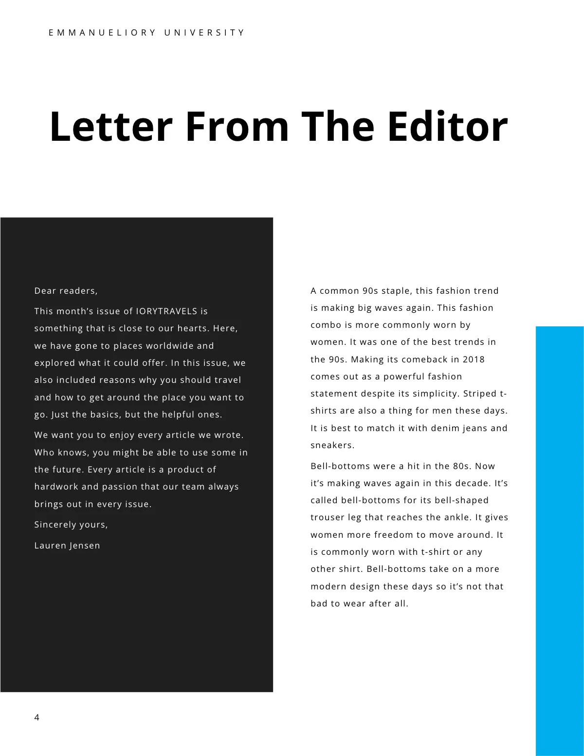 Free College Magazine Template to Edit Online Free College Magazine Template to Edit Online
