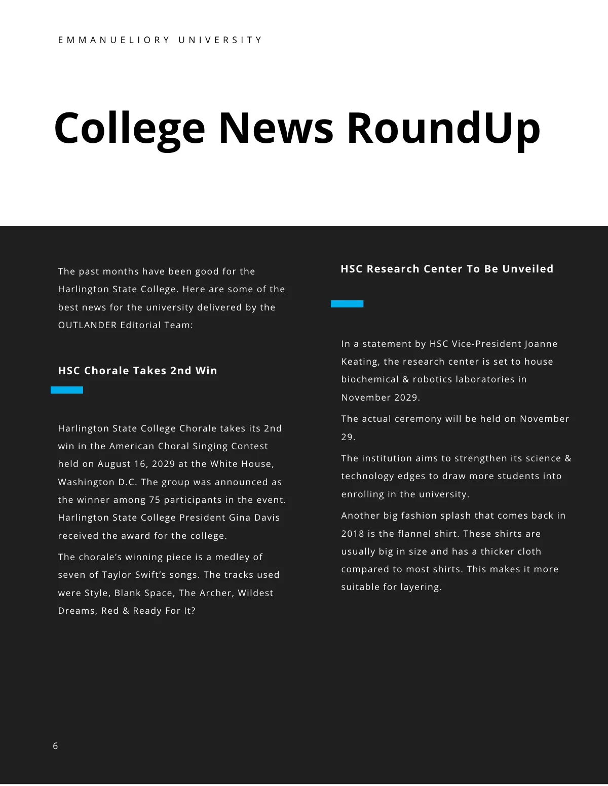 Free College Magazine Template to Edit Online Free College Magazine Template to Edit Online