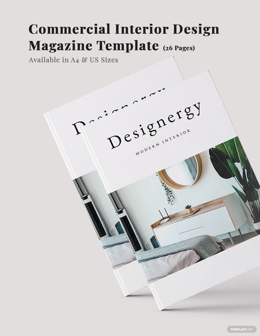Commercial Interior Design Magazine Template