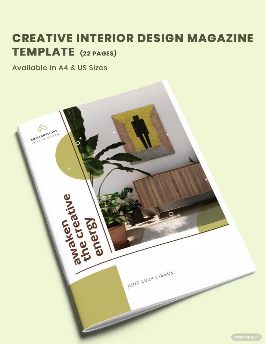 Creative Interior Design Magazine Template in InDesign, Word, Publisher, Pages - Download | Template.net