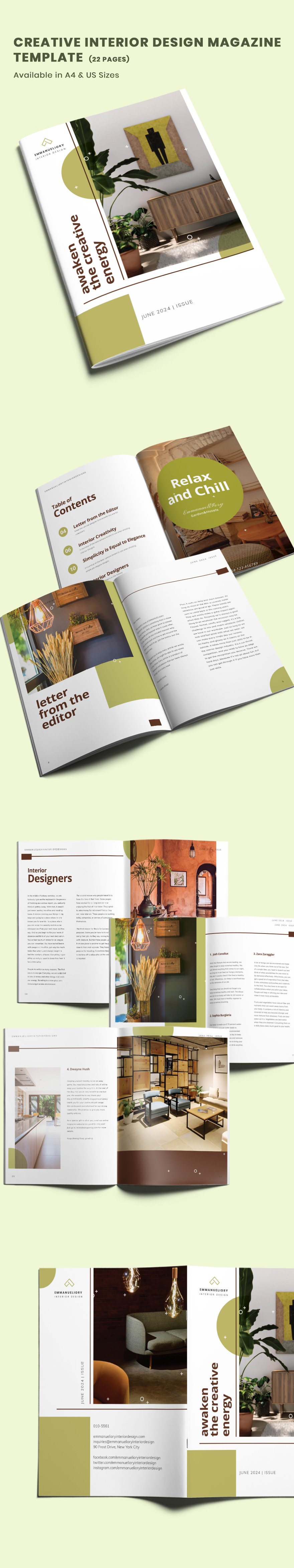 Creative Interior Design Magazine Template