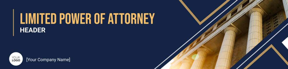 Limited Power Of Attorney Header Template