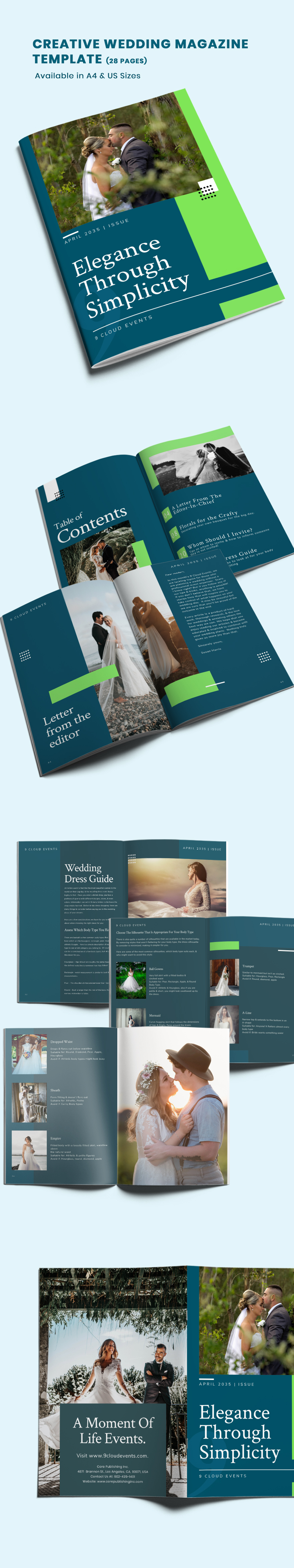 Creative Wedding Magazine Template Creative Wedding Magazine Template