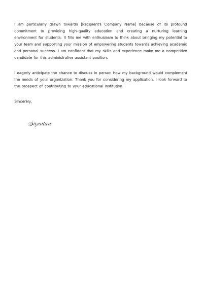 Free Digital Cover Letter Template to Edit Online